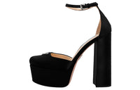 PRADA Chunky Heel High Heels 13.5cm Women's Black