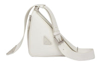 PRADA Saffiano Saffiano Leather Fanny Pack Men's White