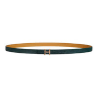 HERMES Calfskin Leather Belts Women's Multicolor Width 1.3CM