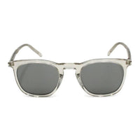 SAINT LAURENT Plastic Butterfly Sunglasses Men's Beige