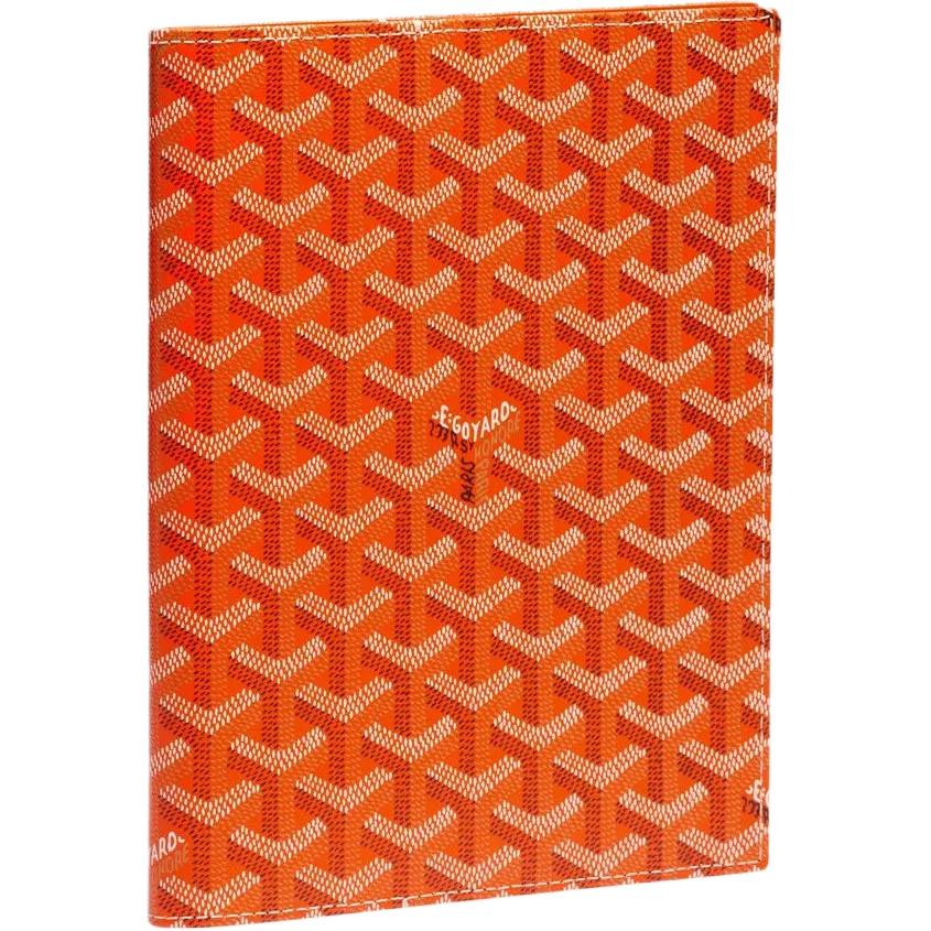 GOYARD Canvas With Calfskin File Organizer Storage Bag Unisex Orange