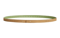HERMES Leather Belts Women's Umber/Green