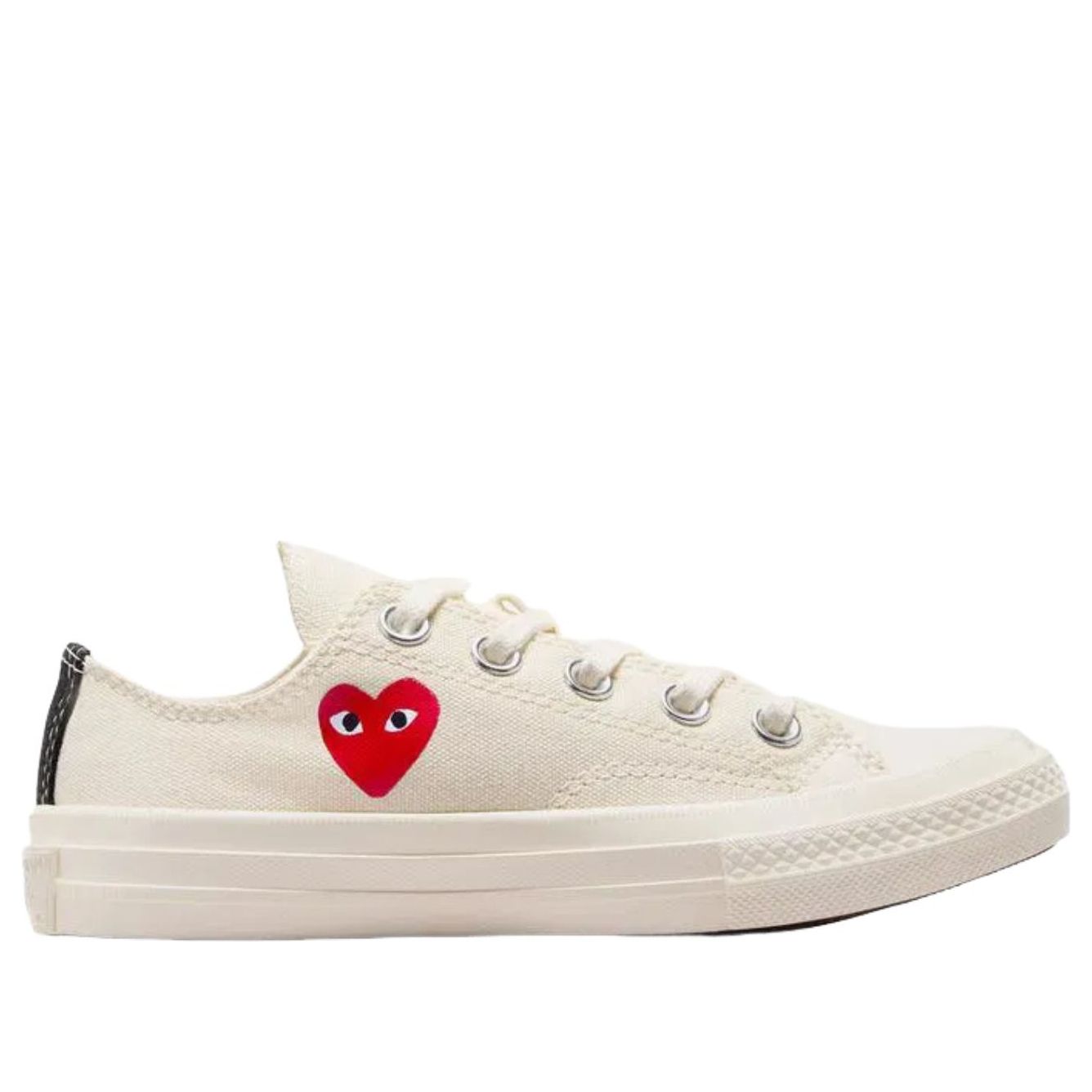 (PS) Converse x Comme des Garcons PLAY Chuck Taylor All Star 70 Ox 'Single Heart Milk' A08807C