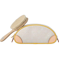LOUIS VUITTON Polyamide With Cotton Nylon And Cow Leather Patchwork With Brass Storage Bag Unisex Gray