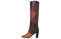 CELINE Knee-High Boots 8.5cm Women's Brown