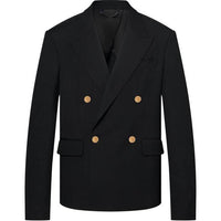 LOUIS VUITTON Double-Breasted Wool And Cotton Blend Tailored Jacket