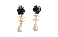CHANEL Earrings Women's Black