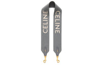 CELINE Jacquard Wool Shoulder Strap Bag Strap Women's Gray/White
