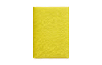 HERMES CalviDuo Mysore Goat Skin Card Holder Mini Women's 9N Citron Lemon