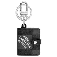 LOUIS VUITTON Leather Bag Accessories Unisex Gray