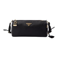 PRADA Recycled Nylon Shoulder Bag Medium Size Women's Black