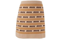 MIU MIU Casual Short Skirts Women's Yellow