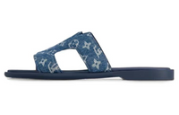 LOUIS VUITTON Oasis Rubber Sole Slide Slippers Men's Blue