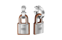 HERMES Hoop Earrings Women's Silver