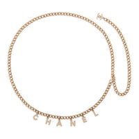 CHANEL Pre-Owned 2012 Logo-letters Charm Chain Belt
