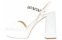 MIU MIU Strap Sandals Women's White