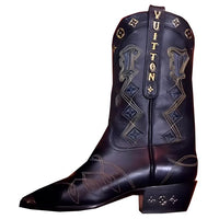Timberland x LOUIS VUITTON Ankle Boots Women's Black Gold