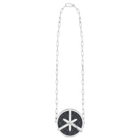 LOUIS VUITTON Metal Leather Pendants Men's Silver