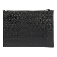 SAINT LAURENT Genuine Leather Clutch Regular Men's Black