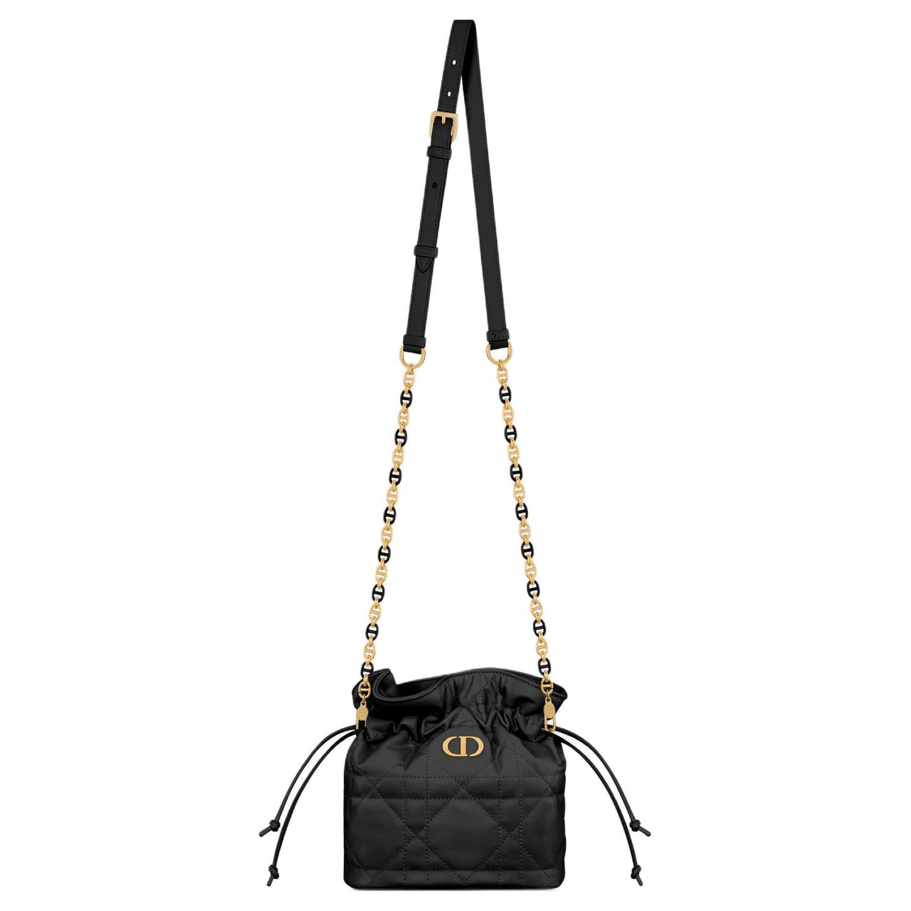 DIOR Lambskin Bucket Bags Crossbody Bag, Shoulder Bag Mini Women's Black