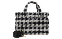 MIU MIU Cotton Handbag Women's Black