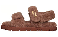 DIOR DiorAct One Strap Sandals Women's Rusty Red