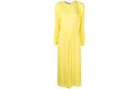 PRADA Long-Sleeved Dresses Women's Yellow