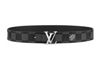 LOUIS VUITTON Leather Belts Men Black