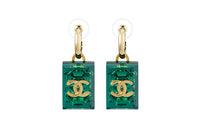 CHANEL Earrings Women's Green