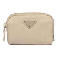 PRADA Fabric Clutch Regular Women's Desert Beige