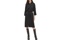 HERMES Long-Sleeved Dresses Women's Black