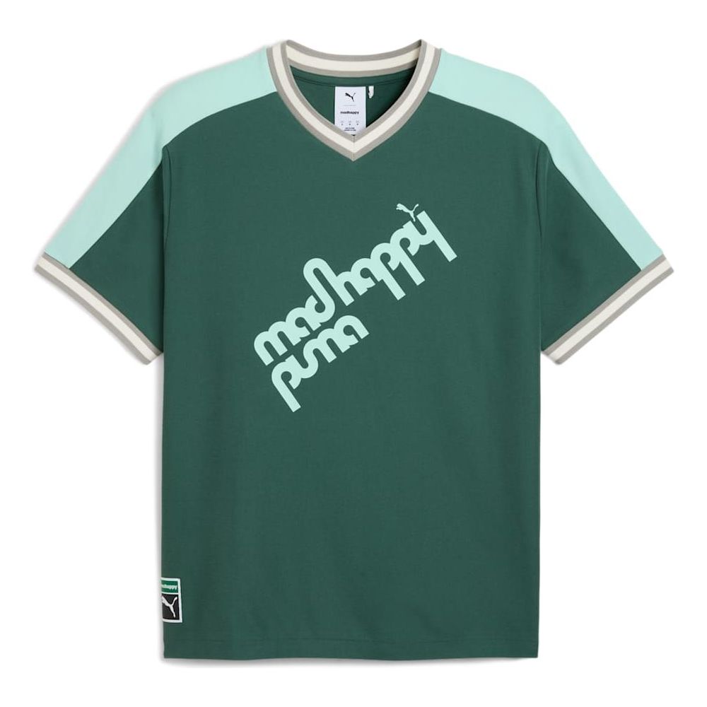PUMA x MADHAPPY V-Neck Jersey 'Green Hush' 635343-84
