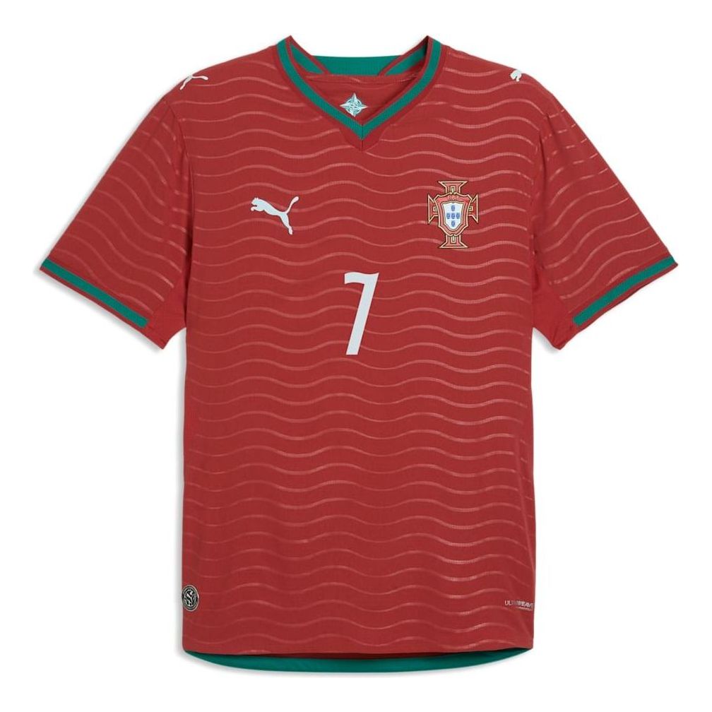 PUMA Cristiano Ronaldo Portugal 2026 Home Player Authentic Jersey 'Club Red Green Lagoon' 788140-77