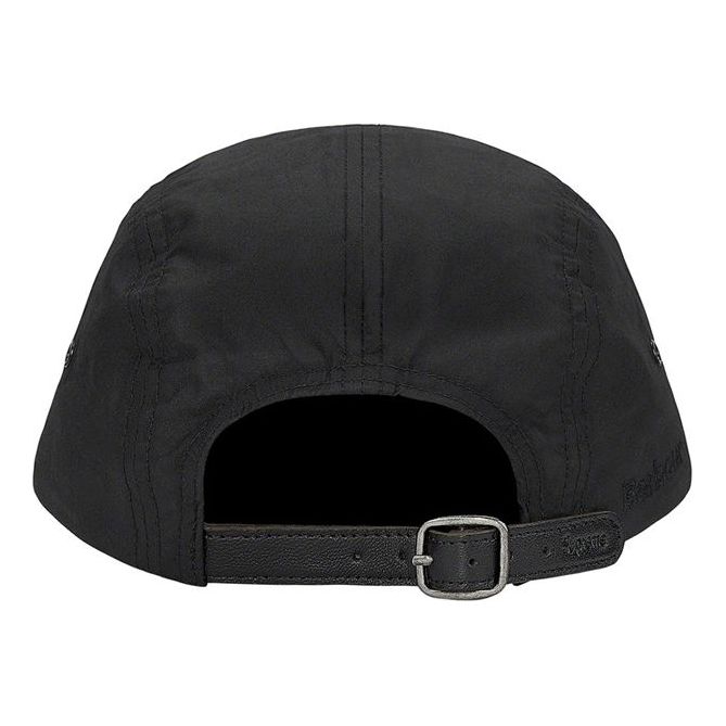 Supreme Barbour Waxed Cotton Camp Cap 'Black White' SUP-SS20-610