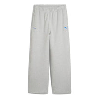 PUMA x MADHAPPY Fleece Straight Leg Sweatpants 'Light Gray Heather' 635341-04