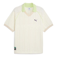 PUMA x MADHAPPY Knit Polo Shirt 'Warm White' 635344-87