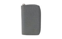 LOUIS VUITTON Leather Coin Purses Wallets Unisex Gray
