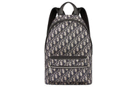 DIOR Jacquard Canvas Backpack Regular Kids' Black