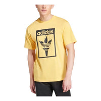 adidas Trefoil Torch T-Shirt Asia Sizing 'Yellow Black' JJ1220