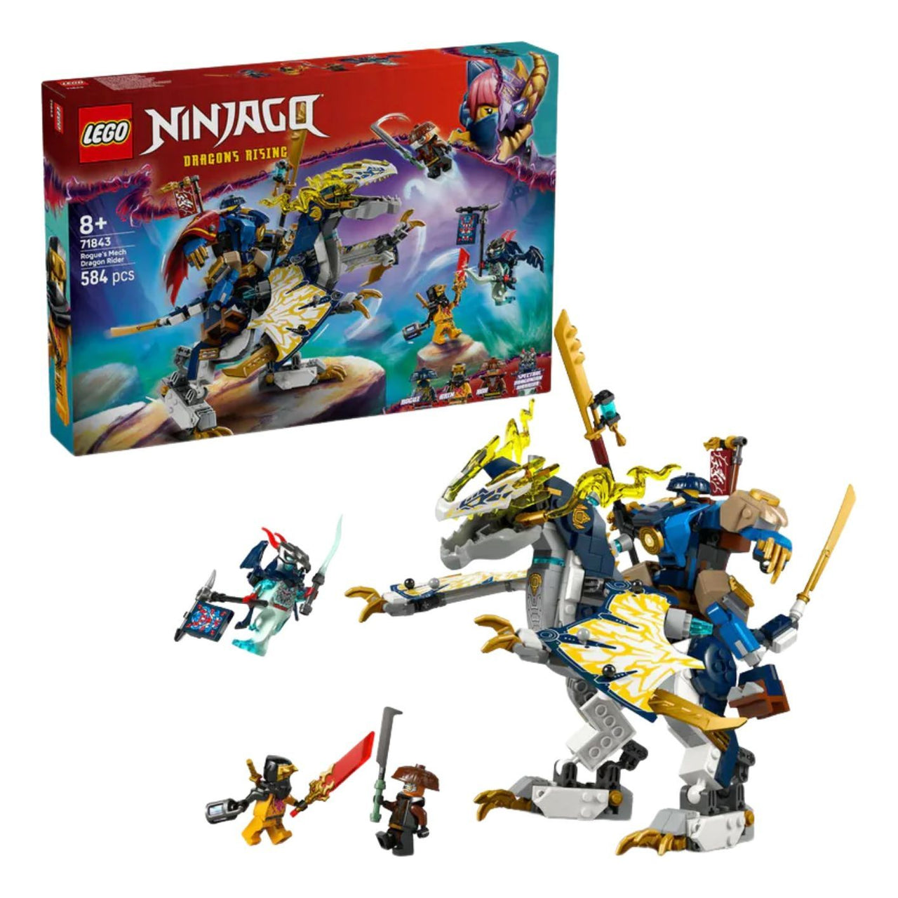 LEGO Rogue's Mech Dragon Rider 71843