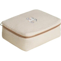 HERMES Toogo Polyester Storage Bag Medium Size Women's Cookie