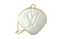 LOUIS VUITTON Shell Coin Purse White