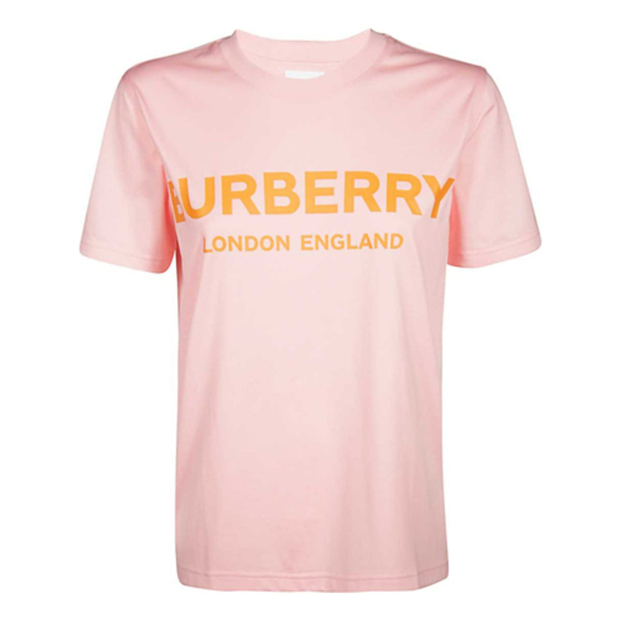 Burberry Logo Printed Cotton Jersey T-shirt 'Pink' 8021861