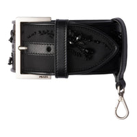 PRADA Leather Belts Women's Black