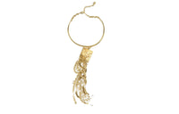 CHANEL Necklaces Women's Gold/Pearl White
