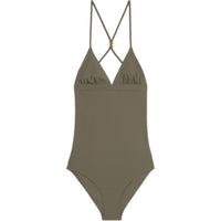 CELINE One-piece Swimsuit Women's Olive Green