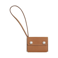 HERMES Swift Calfskin Card Holder Women's 37 Gold Gold Brown