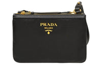 PRADA Canvas Crossbody Bag, Shoulder Bag Women's Black