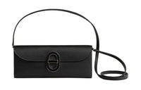 HERMES Chaine D'Ancre To Go Epsom Leather Pig Nose Wallet Bag Women's Black