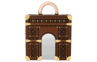 LOUIS VUITTON Tanned Leather Handbag Unisex Brown